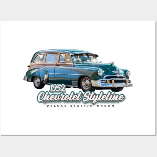 1952 Chevrolet Styleline Deluxe Station Wagon Posters and Art